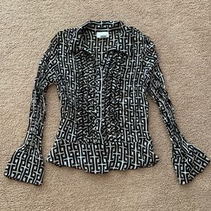 Black & White Blouse